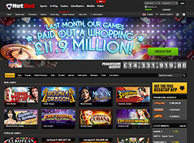 NetBet Casino's Website